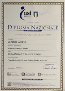 Diploma Nazionale di qualifica tecnica - Postural Trainer
